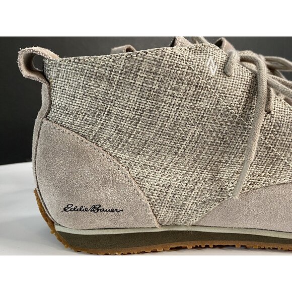 Eddie Bauer Light Gray Suede Transition Chukka Ankle Booties Boots Women’s 8.5 - Picture 3 of 16